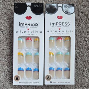 Kiss imPRESS Press on Manicure in Frenchie by alice + olivia - 2 Packs! DISCONT.